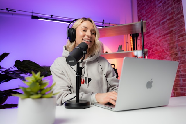 Creator in studio